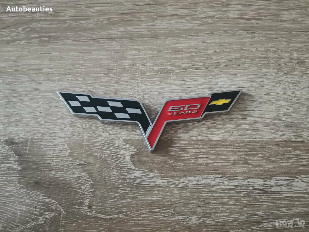 Chevrolet Corvette 60 years емблема , снимка 1