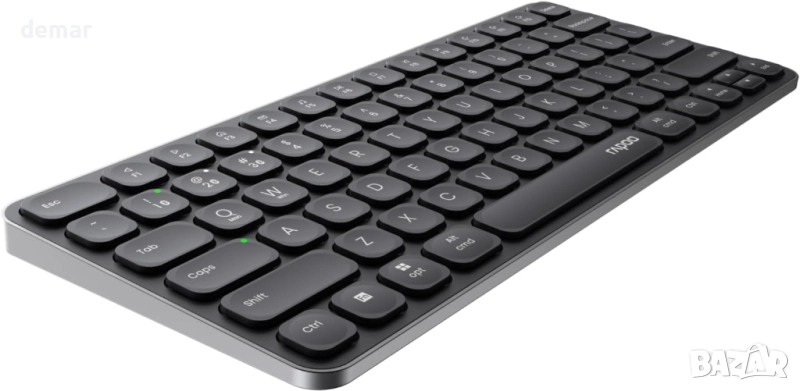 RAPOO E9050L Безжична клавиатура за множество устройства, Blade-Series 78-клавишна, снимка 1