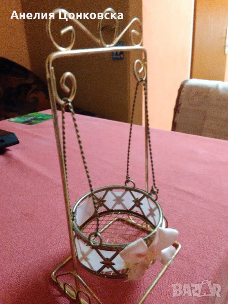 Метален сувенир люлка, снимка 1