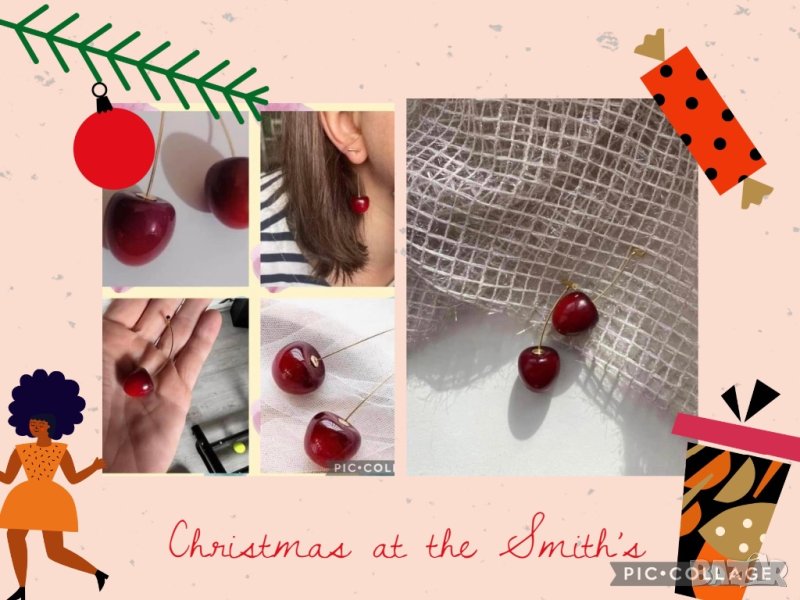Атрактивни обеци 🍒, снимка 1