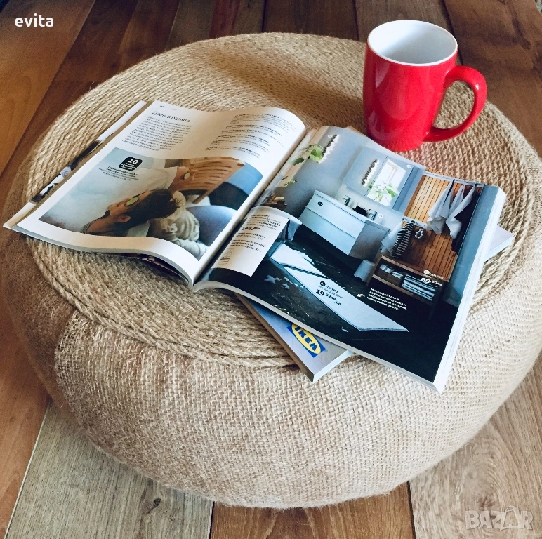 Премиум табуретки от естествени материали — уют и качество във всеки детайл, снимка 1