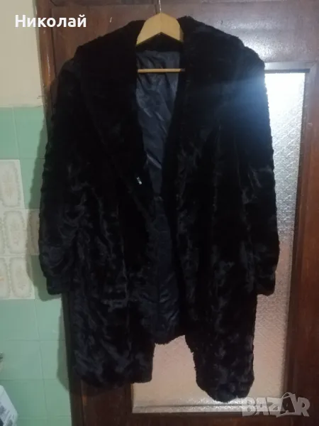 Дамско палто от изкуствена кожа, снимка 1