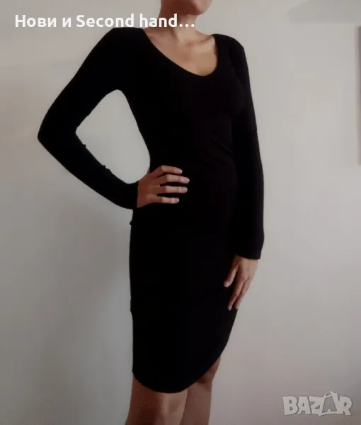 BikBok! Вталена,черна рокля, снимка 1