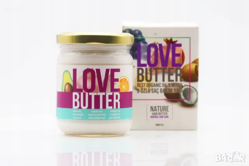 Маска за коса Love Butter ЗА РАСТЕЖ С 9 ОРГАНИЧНИ МАСЛА , снимка 1
