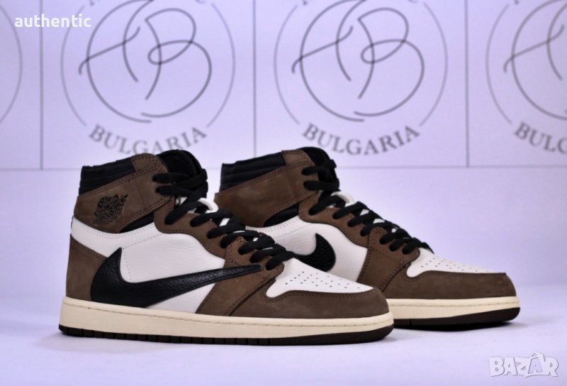 Nike Air Jordan 1 x Travis Scott, Travis Scott Fragment Мъжки Дамски Маратонки, снимка 1