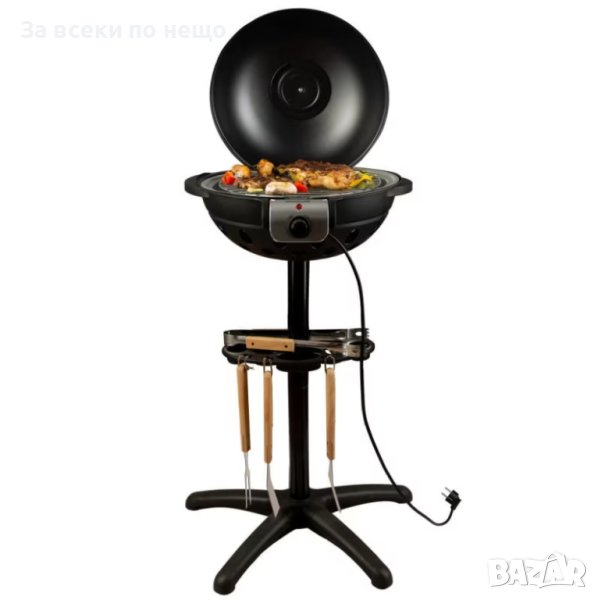 Електрическо Барбекю Hausberg HB-540, 1600W, 36 Cm, Термостат, 5 Нива, Включени Прибори, снимка 1