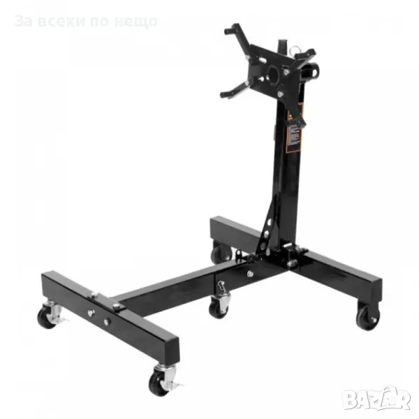 Сгъваема стойка за двигател с пет колела 680 кг RockForce, снимка 1