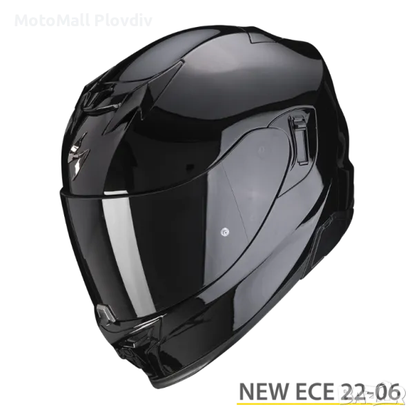 Каска SCORPION EXO-520 EVO AIR SOLID Black, снимка 1