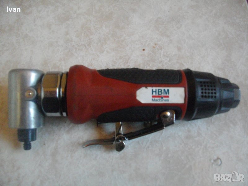 HBM Profi-Pneumatic Vibrable 50mm Sander-Пневматичен Ексцентър Виброшлайф-Профи-50 мм-За Труднодост, снимка 1
