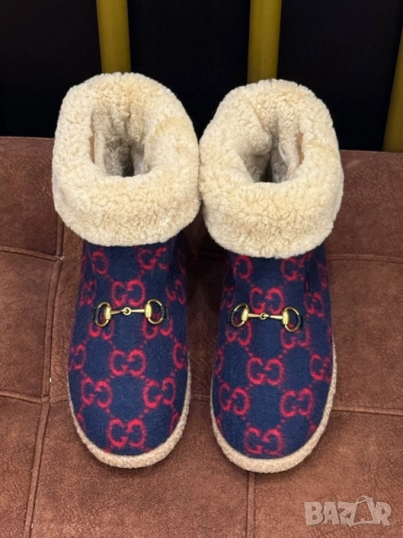 дамски боти от естествен косъм Gucci , снимка 1