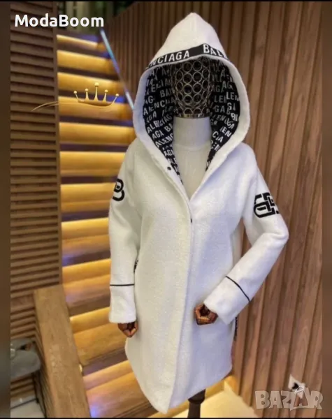 Balenciaga бяло дамско палто , снимка 1