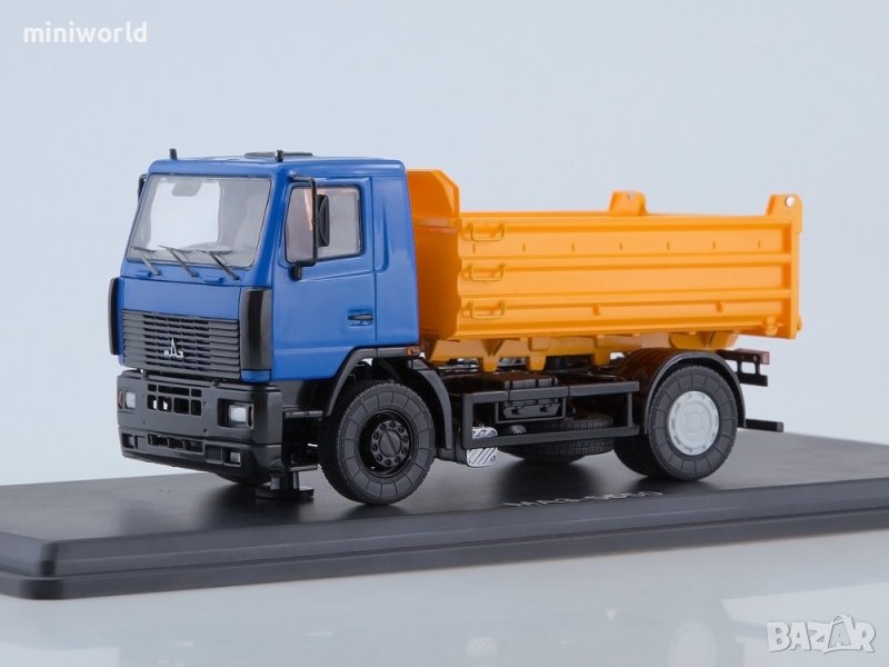 МАЗ-5550 самосвал 2008 - мащаб 1:43 на SSM моделът е нов в PCV дисплей-кейс, снимка 1