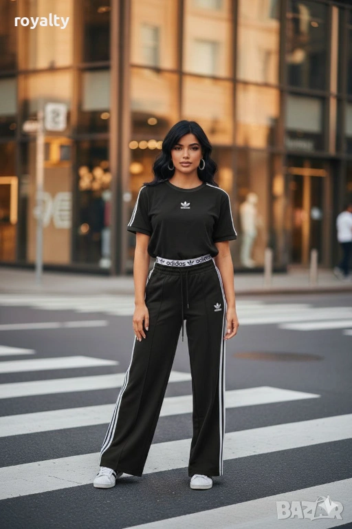 Adidas Черен Дамски Комплект , снимка 1