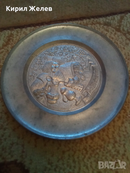 Чиния за стена метална 51333, снимка 1