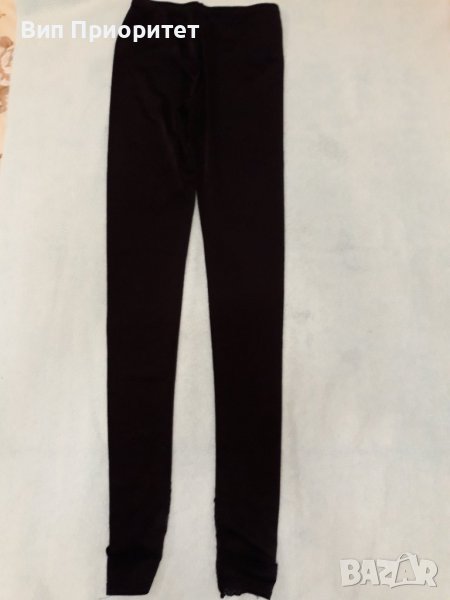 Черен клин еластичен, дълъг с коприна в долната част, прокарва се  под ходилото, снимка 1