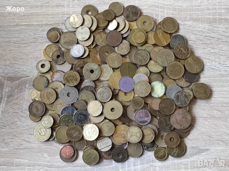 "МЕГА ЛОТ" - 230 броя жетони , снимка 1