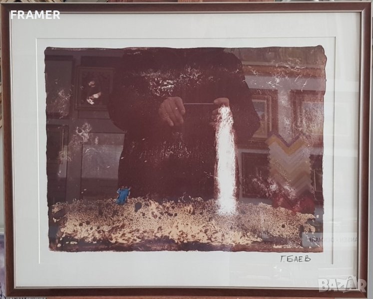 Георги Баев - Джурлата 1924-2007 цветна смесена техника Спомен 1985г. Оригинал, снимка 1