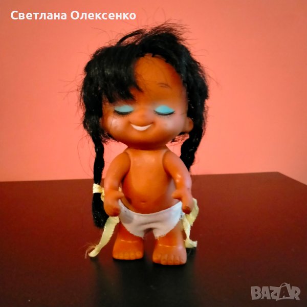 Кукла гумена играчка hong kong 13 см , снимка 1