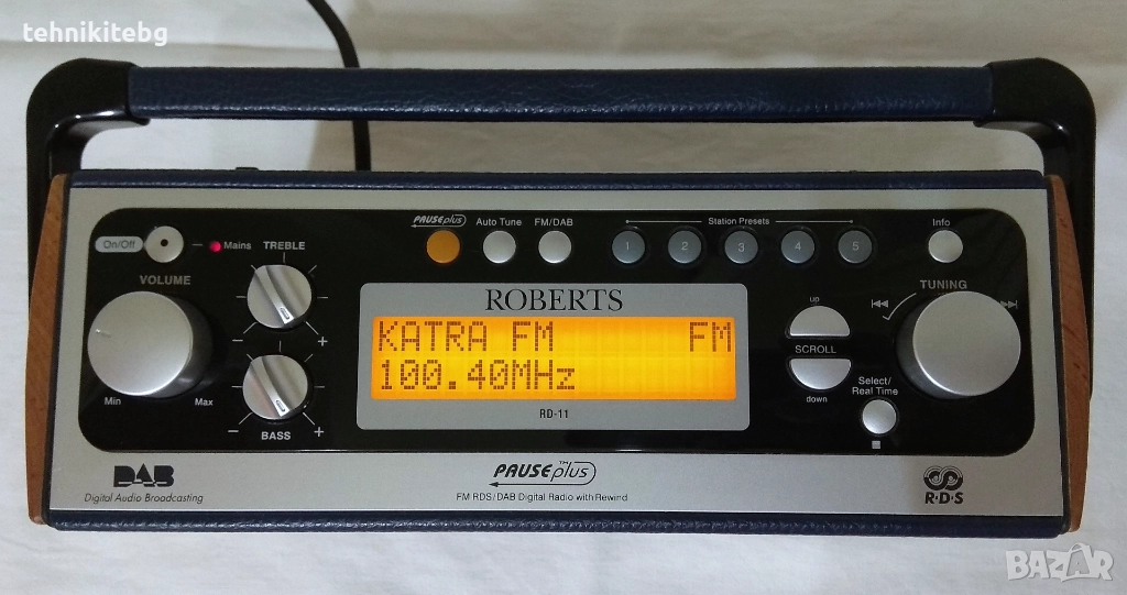 ⭐⭐⭐ ROBERTS RD-11 ⭐⭐⭐ Aнглийско дизайнерско радио с DAB/FM тунер с RDS,PTY,RT,CT, снимка 1