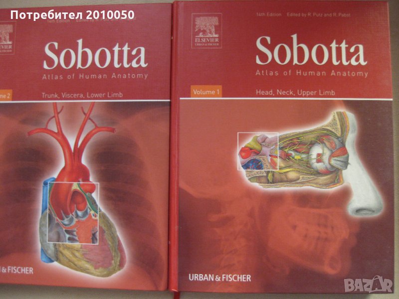 Sobotta: Atlas of Human Anatomy. Vol. 1-2, снимка 1