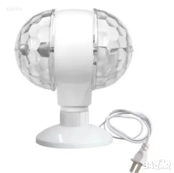 Многоцветна се Двойна Диско Лампа със стойка, снимка 1