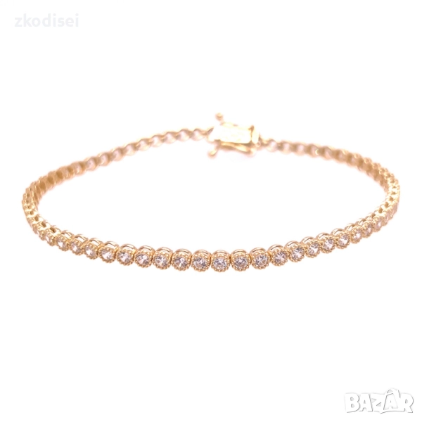 Златна дамска гривна 7,26гр. 18,0см. 14кр. проба:585 модел:34379-3, снимка 1