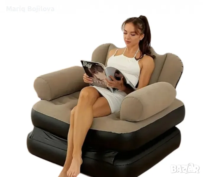 Надуваем фотьойл 5 в 1 SuperSofa - Пет вида комфорт в едно удобно решение, снимка 1