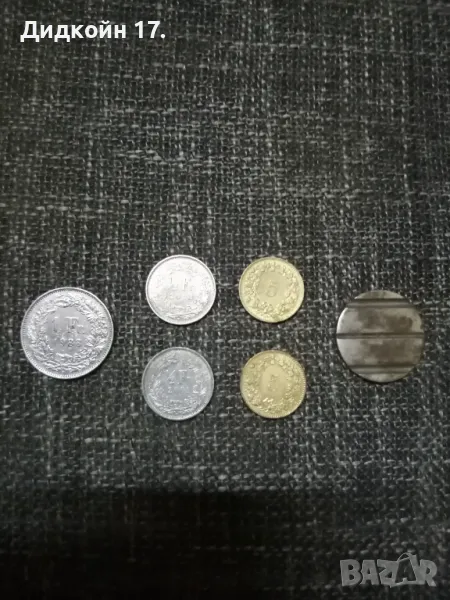 Лот монети швейцария 1988.хелветия, снимка 1