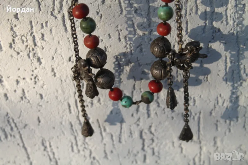 Сребърен гердан Бирма,Непал, снимка 1