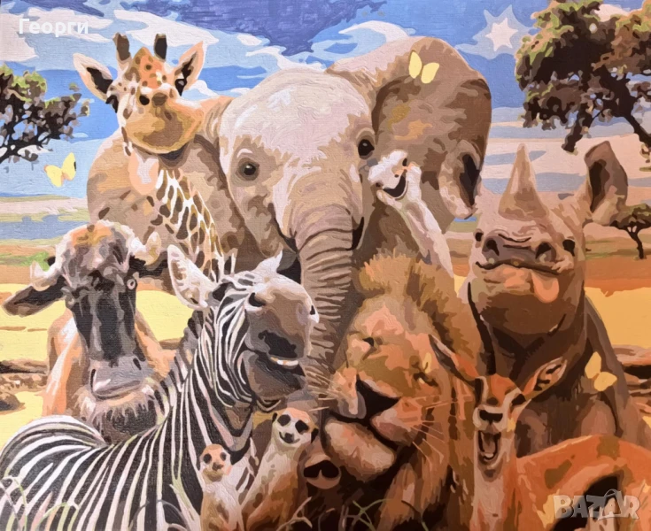 Ръчно рискувана картина 40х50см, снимка 1