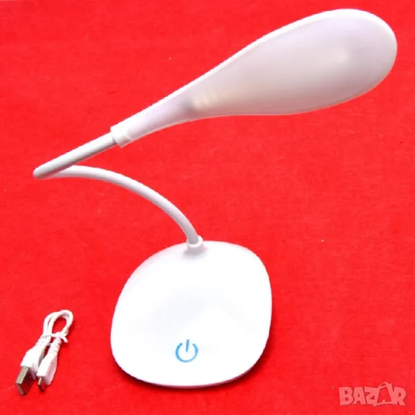  Настолна LED лампа с подвижно рамо,акумулаторна , снимка 1