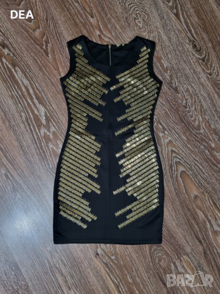 Черна рокля със златни частици S/M-20лв., снимка 1