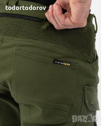 Мото панталон SHIMA GIRO 3.0 CARGO G KEVLAR, протектори Green/Khaki, снимка 4 - Аксесоари и консумативи - 52368226