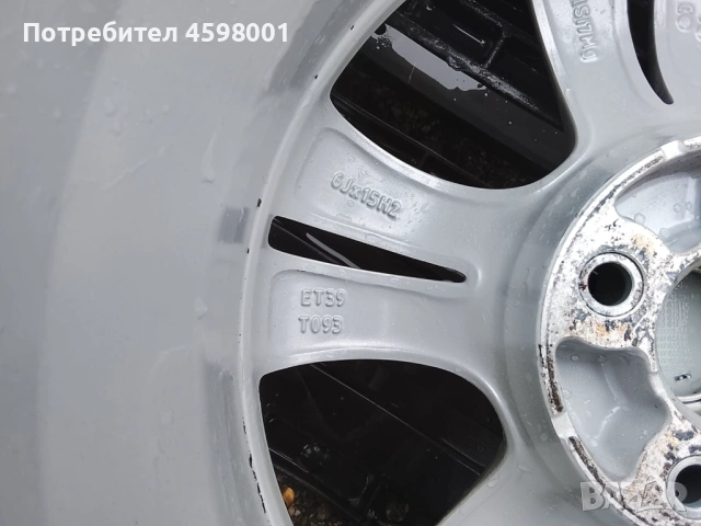 4бр.Оригинални алуминиеви джанти 15цола 4x100 за Opel Corsa D,E,Chevrolet Aveo, снимка 14 - Гуми и джанти - 53030146