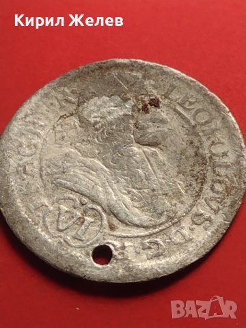 Сребърна монета 6 кройцера Леополд първи Грац Херцогство Щирия 13622, снимка 5 - Нумизматика и бонистика - 42984587