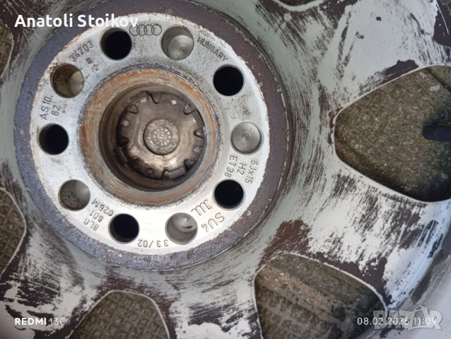 Джанти Ауди А3  15. 5х100, снимка 4 - Части - 53405236