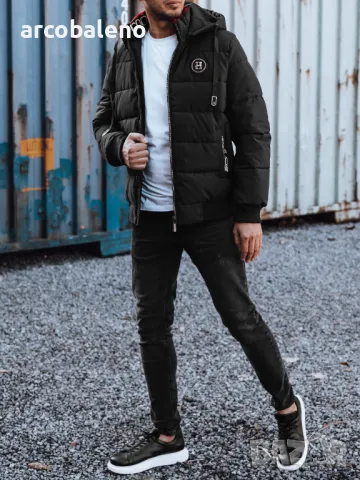 Мъжко зимно ватирано яке с качулка, 4цвята , снимка 15 - Якета - 47410775