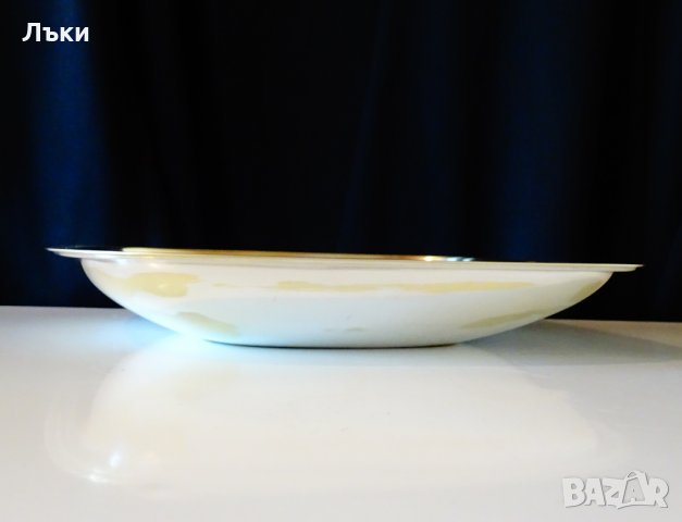 Посребрена бронзова фруктиера,салатиера,купа 24 см. , снимка 3 - Антикварни и старинни предмети - 28237051