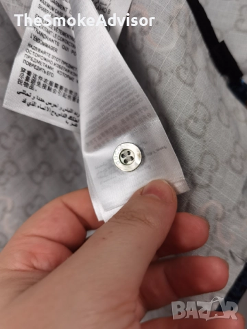 Лимитирана Риза Gucci Printed Cotton Ripstop (The Year of Snake), снимка 7 - Ризи - 52171304