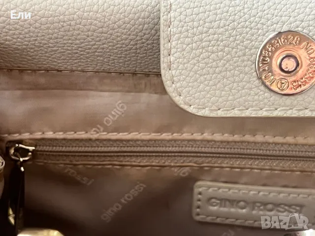 Дамска чанта Gino Rossi- естествена кожа, снимка 5 - Чанти - 49675831