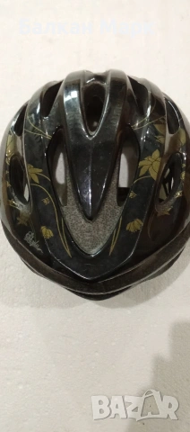 Дамска каска Giro Skyla Gold Black Floral за велосипед– Регулируема (50–57 см), снимка 5 - Аксесоари за велосипеди - 53119676