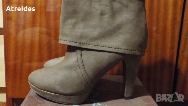 Дамски есенно-зимни боти на ток, снимка 6 - Дамски боти - 26476155