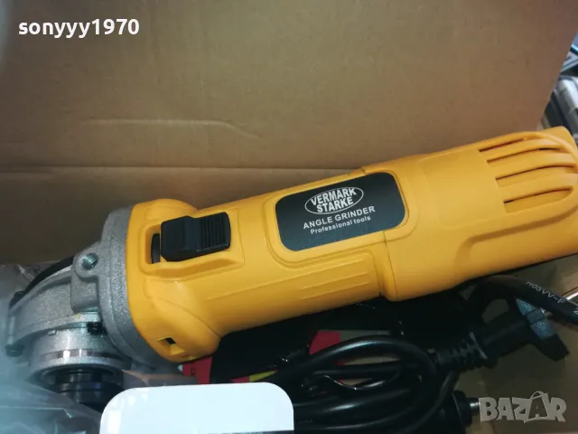 VERMARK STARKE-ЖЪЛТ ФЛЕКС С РЕГУЛИРУЕМИ ОБОРОТИ 3110241142, снимка 6 - Ъглошлайфи - 47785168