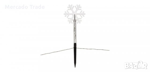 Коледни пръчици Mercado Trade, LED снежинки на батерии, 24см., снимка 3 - Декорация за дома - 34826667