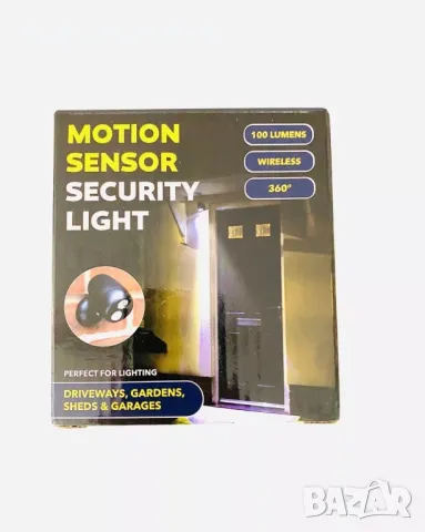 Безжична Охранителна Лампа със Сензор за Движение 360 Wireless , снимка 3 - Външни лампи - 49384698