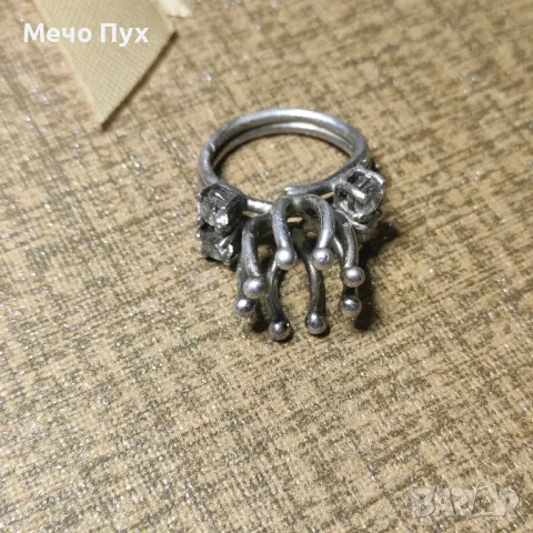 Сребърен пръстен (261), снимка 5 - Пръстени - 48349147