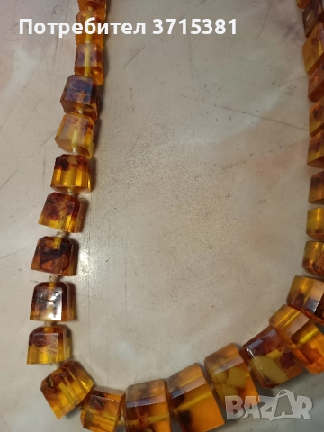 Кехлибарена огърлица, колие, снимка 7 - Колиета, медальони, синджири - 51945405