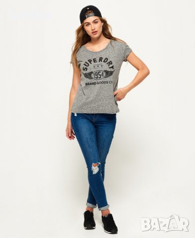 Super Dry 1954 Slim Boyfriend T-shirt, Оригинална. Код 1342 , снимка 2 - Тениски - 33377910