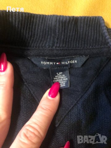 Tommy Hilfiger Дамска тъмно синя памучна жилетка, снимка 3 - Жилетки - 37529601