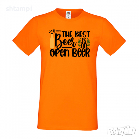 Мъжка тениска The Best Beer Is An Open Beer,Бира,Бирфест,Beerfest,Подарък,Изненада,Рожден Ден, снимка 7 - Тениски - 36387608